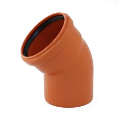 KGB koleno pro kanalizační potrubí DN 110 mm, úhel 45° , barva oranžová