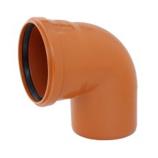 KGB koleno pro kanalizační potrubí DN 110 mm, úhel 87,5°, barva oranžová