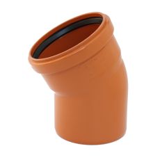 KGB koleno pro kanalizační potrubí DN 110 mm, úhel 30° , barva oranžová